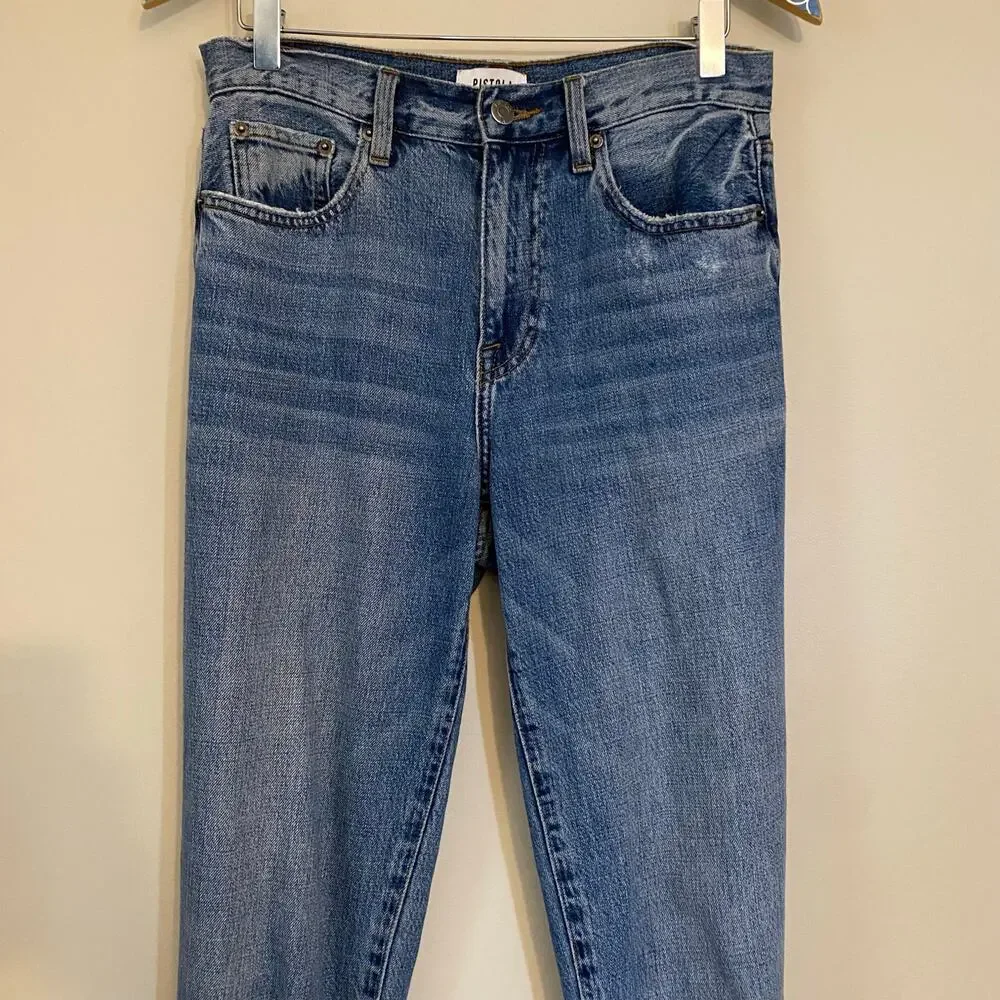 PISTOLA Presley High Rise Roller Blue Jeans in Alternatives Size 26 - Picture 3 of 10